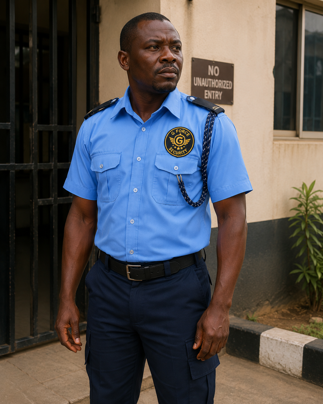 GForce Guard officer on post